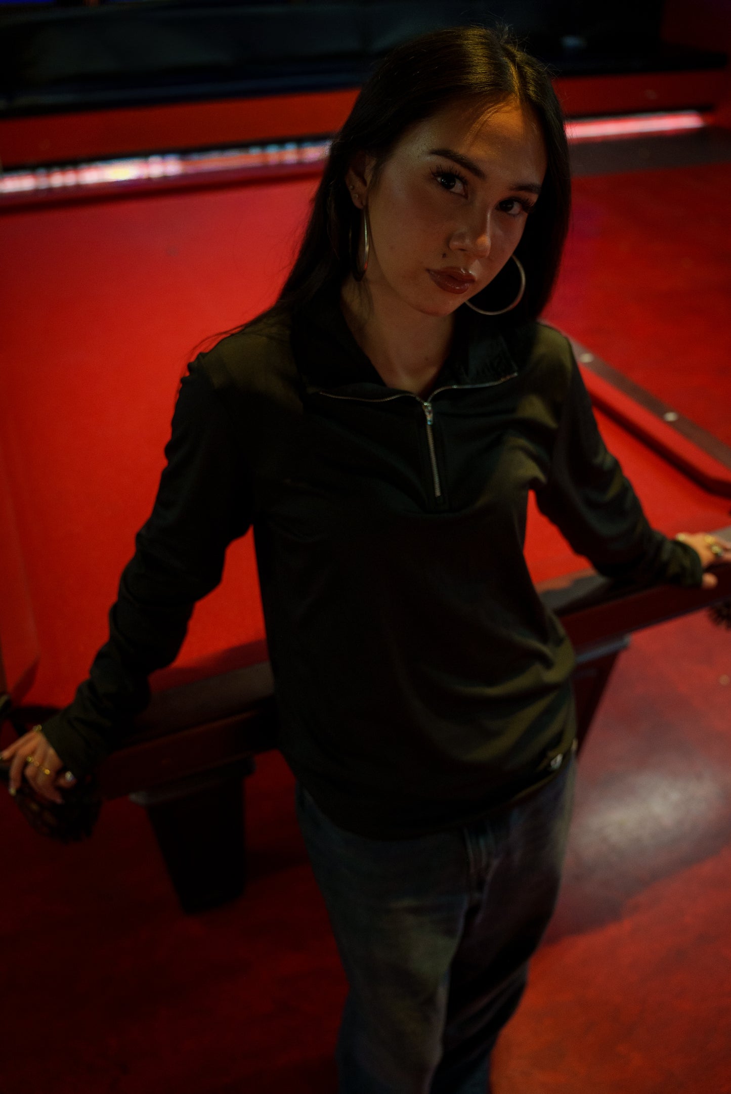 “The End” Quarter Zip Sweater