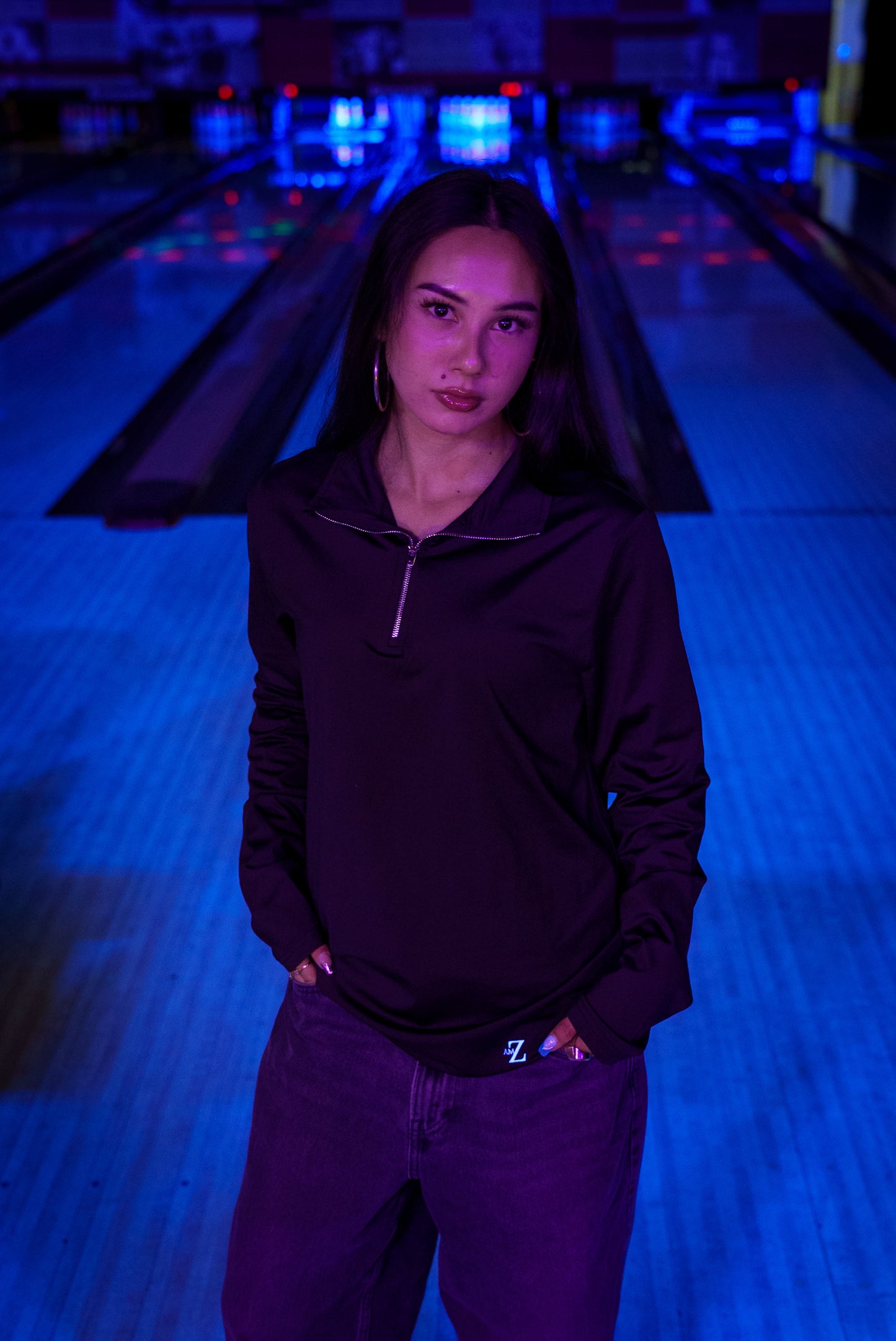 “The End” Quarter Zip Sweater